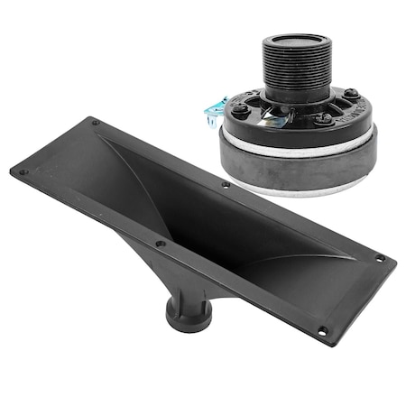 5 Core 5 Core PA Horn Speaker - 200W Peak Power Tweeter Diaphragm w Weatherproof 4X10 Inch Screw-On Horn HISE 4X10 1PC + 5C-D26